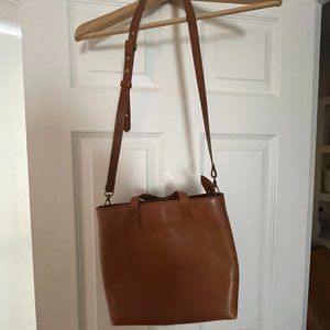 Madewell Zip-Top Transport Crossbody in English Saddle